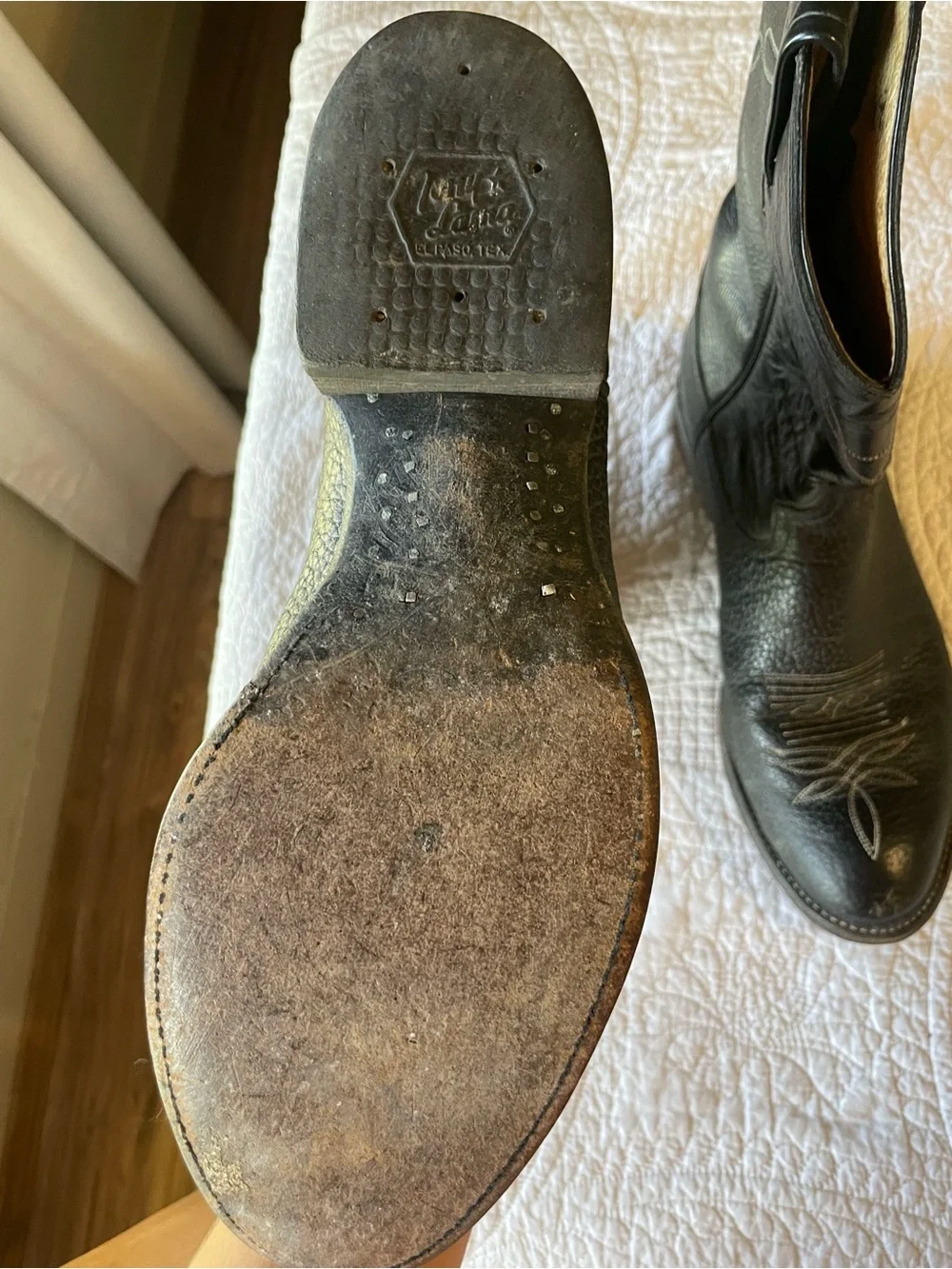 Tony Lama Black Cowboy Boots